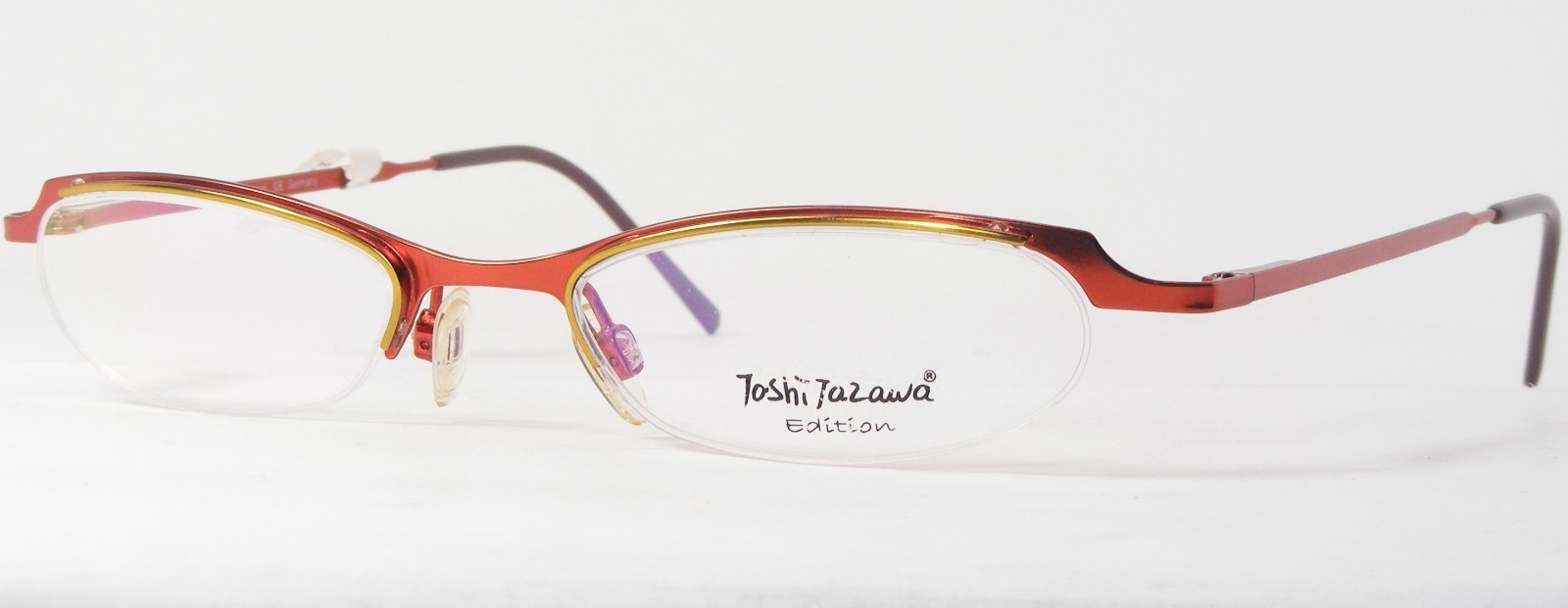 JOSHI JAZAWA 582 Rd Rojo / Oliva Único Gafas 46-17-140mm Alemania - $76.22