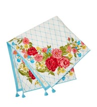 Pioneer Woman ~ Sweet Rose Pattern ~ 50&quot; x 50&quot; ~ Cotton/Polyester ~ Table Throw - £23.91 GBP