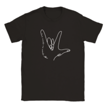 BSL sign language deaf t shirt tee shirt design hand love t-shirt summer trend - £22.03 GBP