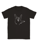BSL sign language deaf t shirt tee shirt design hand love t-shirt summer... - $40.75 CAD