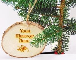 Decorazioni personalizzate per l&#39;albero di Natale, ornamento, fetta di... - £8.96 GBP