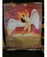 Vintage LED ZEPPELIN Carnival Prize Poster 20&quot; x 16&quot; 1980&#39;s VGUC Frame S... - $29.19
