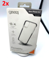 2x Gear4 Piccadilly Series Case for iPhone 11 Pro Max (6.5-inch) Clear / Black - £7.27 GBP