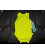 POSH PEANUT NEON YELLOW RACER BACK BODYSUIT SIZE 3/6 MONTHS NEW - $152.54 CAD