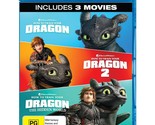 How to Train Your Dragon 1 &amp; 2 / Hidden World Blu-ray | 3 Movies | Regio... - $40.57