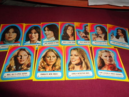 1977 Topps Charlies Angels Sticker Collection, Lot Of 11 Excellent Condition - £7.19 GBP