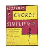Mildred Alexander Chords Simplified For Organ Vtg 1960&#39;s Formulas Exercises - $178.09 MXN