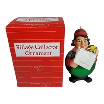 VTG Dept 56 Village Collector Green Rollie Pollie Christmas Tree 5&quot; Ornament - £13.86 GBP
