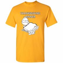 Thanksgiving Dinner - Funny Cartoon Thankful Turkey T Shirt - Small - Kelly Gree - £18.76 GBP