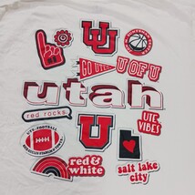 Champion University of Utah Utes Football Men's White Logo Graphic T-shirt Sz XL image 14