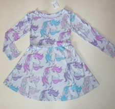 NWT Girls Size 4 The Children&#39;s Place Unicorn Skater Dress  NEW - £11.72 GBP