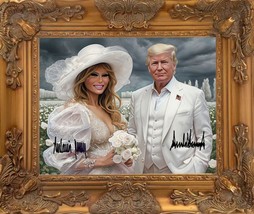 Donald Trump and Melania Trump 16X20 Canvas wall art - $284,036.21 MXN