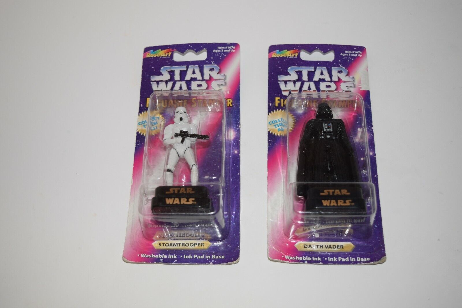 Star Wars Figurine Stamper Lot of 2 Darth Vader &amp; Stormtrooper - $11.87