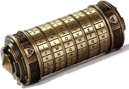 Cryptex Da Vinci Code Mini Cryptex Lock Puzzle Boxes with Hidden Compart... - $69.80