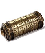 Cryptex Da Vinci Code Mini Cryptex Lock Puzzle Boxes with Hidden Compart... - £55.03 GBP