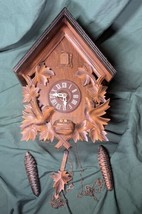 Vintage Cuckoo Clock Made in Germany ~ 13” Tall X 9.5” Wide - £151.87 GBP