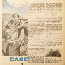 1943 Case Farm Power Advertisement WW2 Era Agriculture War Bonds DWP7A - $462.01 MXN