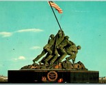 Iwo Jima Monument Arlington National Cemetery Virginia VA Chrome Postcar... - $2.92