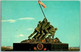 Iwo Jima Monument Arlington National Cemetery Virginia VA Chrome Postcard H14 - £2.29 GBP