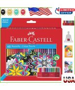 Castle 60-Piece Shatterproof Colouring Pencils Set – Hexagonal Grip for ... - $812.19 MXN