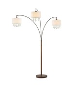 Artiva Lumiere IV 80 in. Antique Bronze LED Crystal Arc Floor lamp With ... - £182.94 GBP