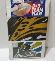 Vintage Jacksonville Jaguars NFL 3' x 5' Football Sports Team Flag USA 1995 New  - £18.50 GBP