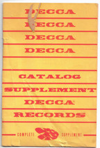 Decca Records 1953 Complete Record Supplement Catalog + Canadian Tops Pops - £8.75 GBP