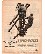 1940&#39;s Bell telephone system they wont need the steel helmets  print ad fc2 - £18.96 GBP