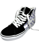 Vans Skate Sk8-Hi Lavender Floral Check/Black High Top Sneakers women&#39;s ... - $80.84 CAD