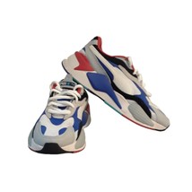 Puma Rs-X Puzzle White/Blue/Red Athletic Shoes 371570-05 Boys Size 6C - $21.78