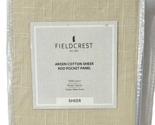 Fieldcrest Arden Cotton Sheer Rod Pocket Panel Cotton Woven Texture Shee... - $27.99
