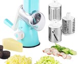 Rotary Cheese Grater - 3-In-1 Stainless Steel Manual Drum Slicer, Rotary... - £39.53 GBP