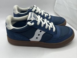 Saucony Mens Jazz Court Blue Suede Skate Shoes Sneakers 5 Medium (D) Unisex - £23.55 GBP