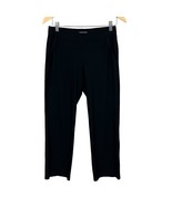 Eileen Fisher Pants Womens PS Petite Small Black Crepe Straight Leg Pull On - £31.36 GBP