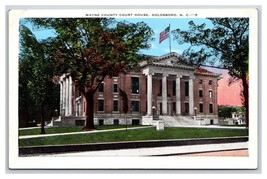 Wayne County Court House Goldsboro North Carolina NC UNP Linen Postcard W17 - £3.58 GBP