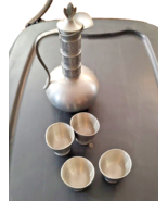 Selandia Pewter Shot Glasses And Pitcher Scandinavian Design Made in Norway - $35.24 CAD