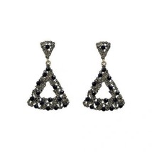 Blue Diamond Geometric Dangle Drop Earrings for Women - £7.98 GBP