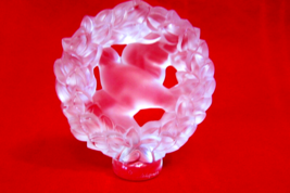 Vintage Lalique Peace Dove in Wreath Frosted Crystal Paperweight France **AS IS* - £27.25 GBP