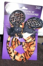 New Accessory Kit 3 Pc Tiger Cub Ears Tail Bow Dress Up Halloween - £4.57 GBP