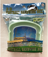 NEW 3D Football Sandwich Box Snack Food Storage Container Lunch Kids Tod... - $91.31 MXN