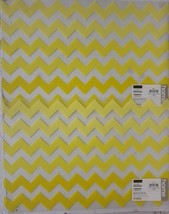 Set Of 2 Semi Clear Plastic Placemats(17x12&quot;)YELLOW Chevron Zigzags,Waves,Harmon - £10.25 GBP