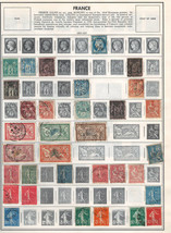 FRANCE 1853-1937 Very Fine Used Stamps Hinged on list: 2 Sides - £8.41 GBP