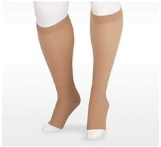 Juzo Soft 2001AD Knee High, Open Toe, 20-30mmHg (Size: IV) Beige - $38.80