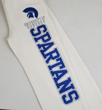 Vintage University of Dubuque Spartan Joggers Sweatpants Small White Loungewear - £17.37 GBP