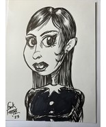 Sexy Goth Girl Monster  Horror Original Art Copic Marker Drawing By Fran... - £29.80 GBP