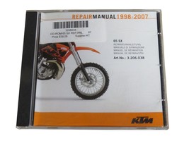 KTM Repair Manual 1998-2007 65 SX CD 3206038 65SX Disc Disk Dirt Bike Mo... - $14.80