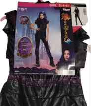 Disney Descendants 3 Mal 2 Piece Costume Girls Small 4 to 6 Halloween Cosplay - £14.12 GBP