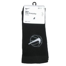 Nike Elite Everyday Crew Basketball Socks Black (3 Pairs) Men&#39;s Size L 8... - $21.98