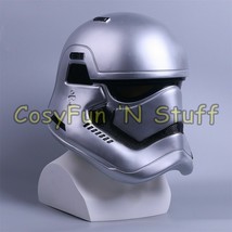 Star Wars The Force Awakens Stormtrooper Handmade Cosplay Helmet Silver - £52.11 GBP