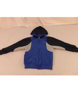 Children Infant Boy&#39;s Reebok Track Jacket Blue White Dark Blue Full Zipp... - $15.04 CAD